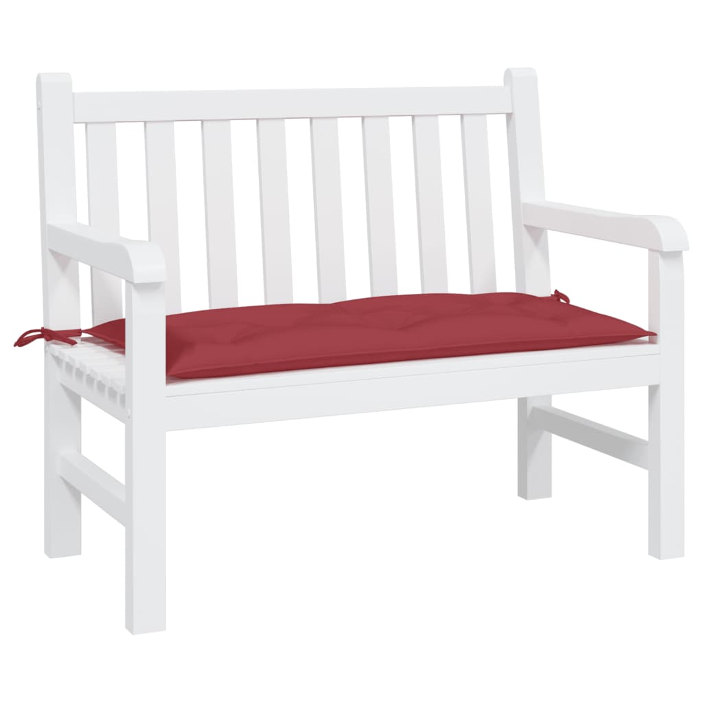 VidaXL Gartenbankkissen 100x50x7 cm Oxford-Gewebe Weinrot