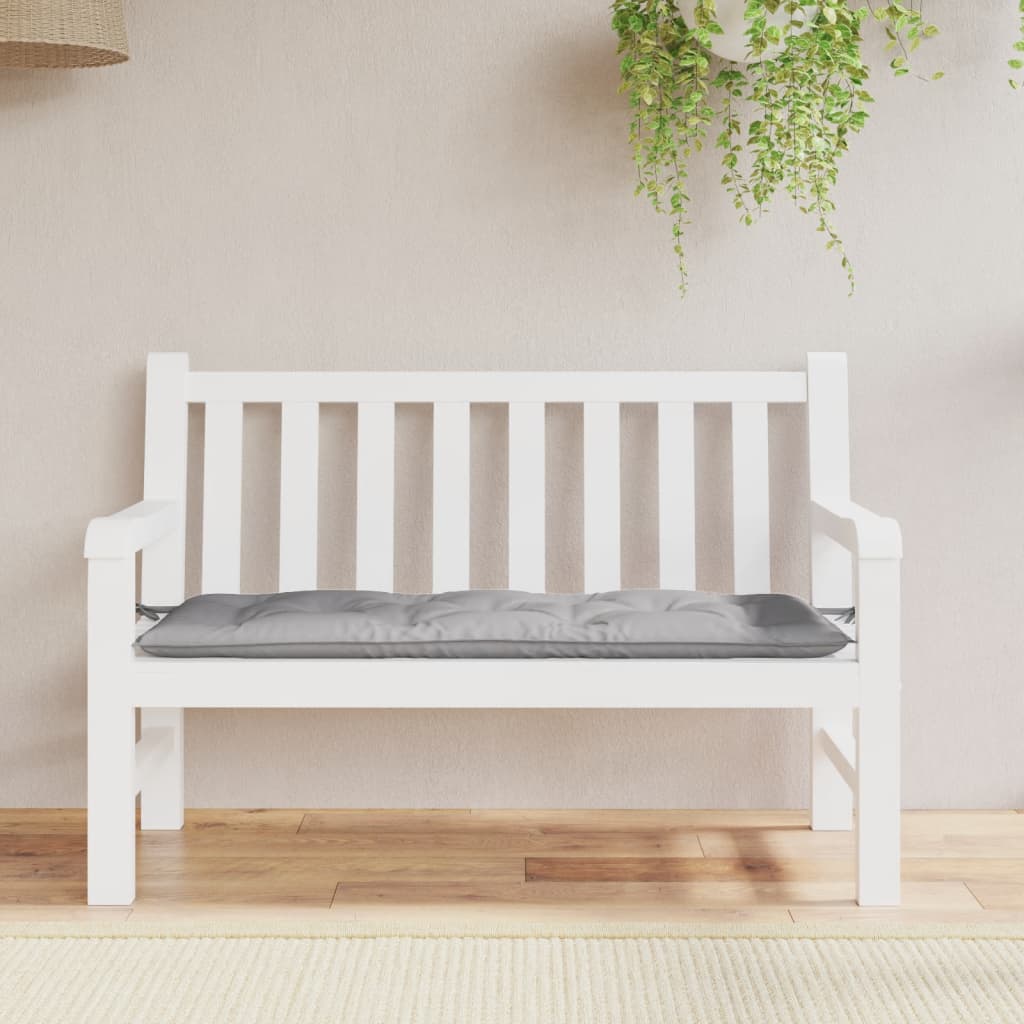 VidaXL Gartenbankkissen 120x50x7 cm Oxford-Gewebe Grau