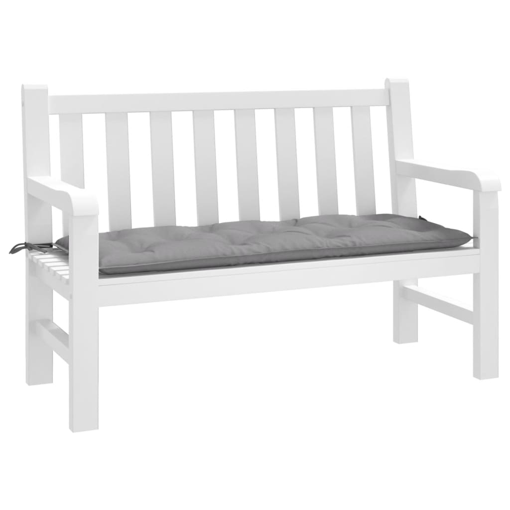 VidaXL Gartenbankkissen 120x50x7 cm Oxford-Gewebe Grau