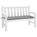 VidaXL Gartenbankkissen 120x50x7 cm Oxford-Gewebe Grau
