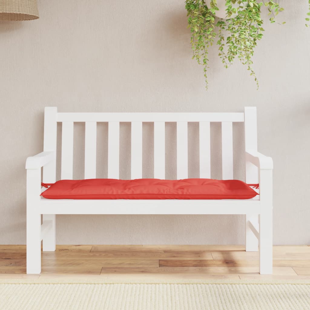 VidaXL Gartenbankkissen 120x50x7 cm Oxford-Gewebe Rot