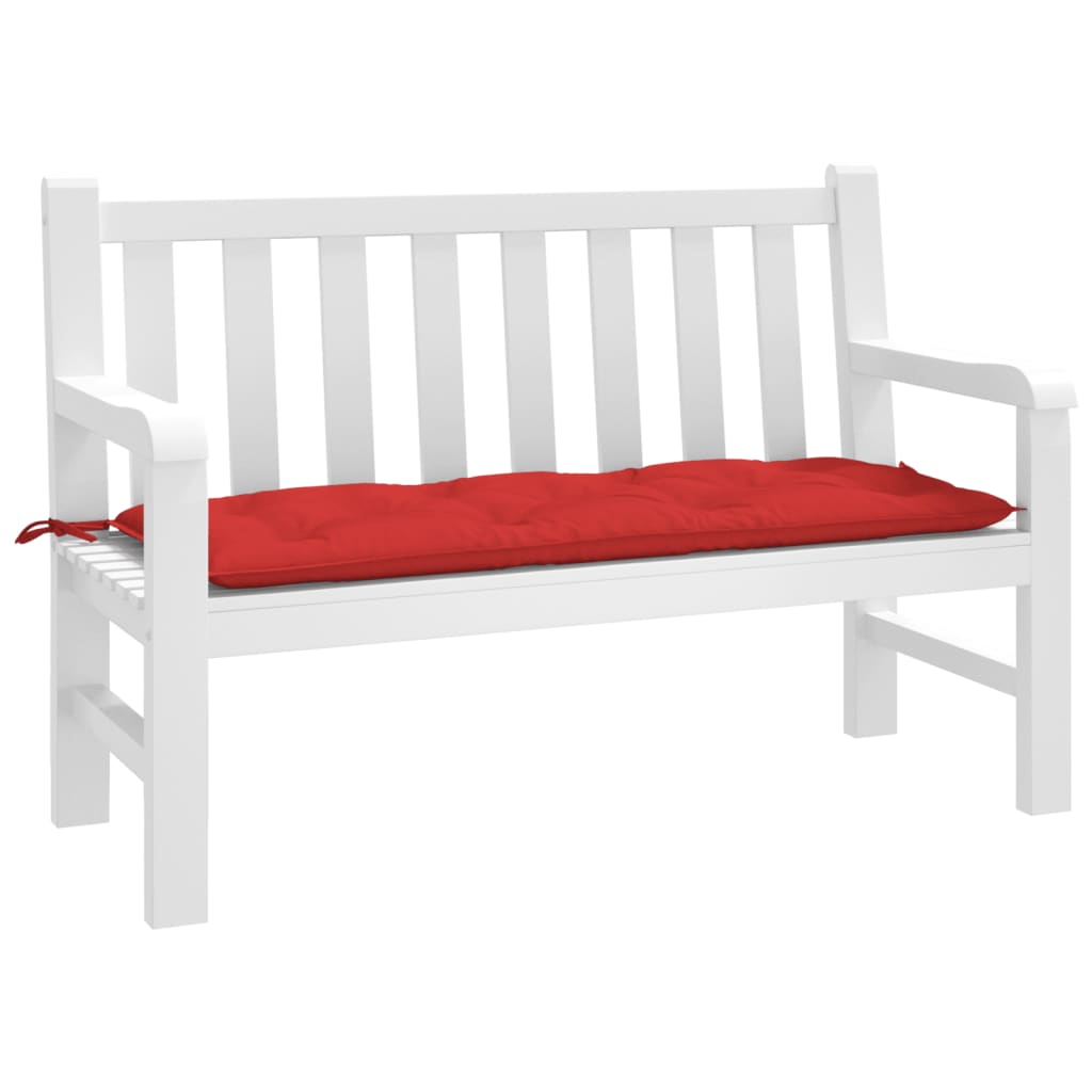 VidaXL Gartenbankkissen 120x50x7 cm Oxford-Gewebe Rot