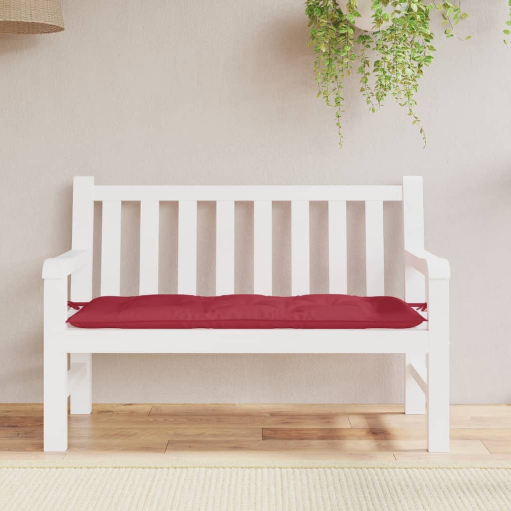 VidaXL Gartenbankkissen 120x50x7 cm Oxford-Gewebe Weinrot