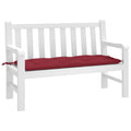 VidaXL Gartenbankkissen 120x50x7 cm Oxford-Gewebe Weinrot