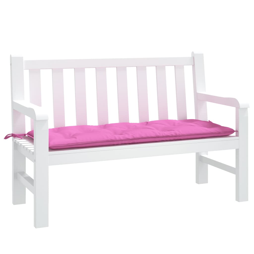 VidaXL Gartenbankkissen 120x50x7 cm Stoff Rosa