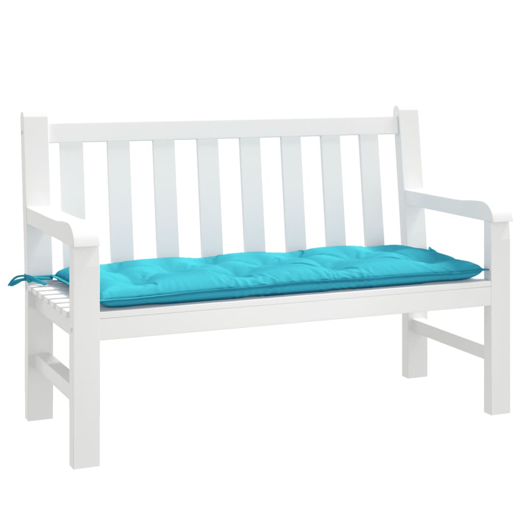 VidaXL Gartenbankkissen 120x50x7 cm Stoff Türkis