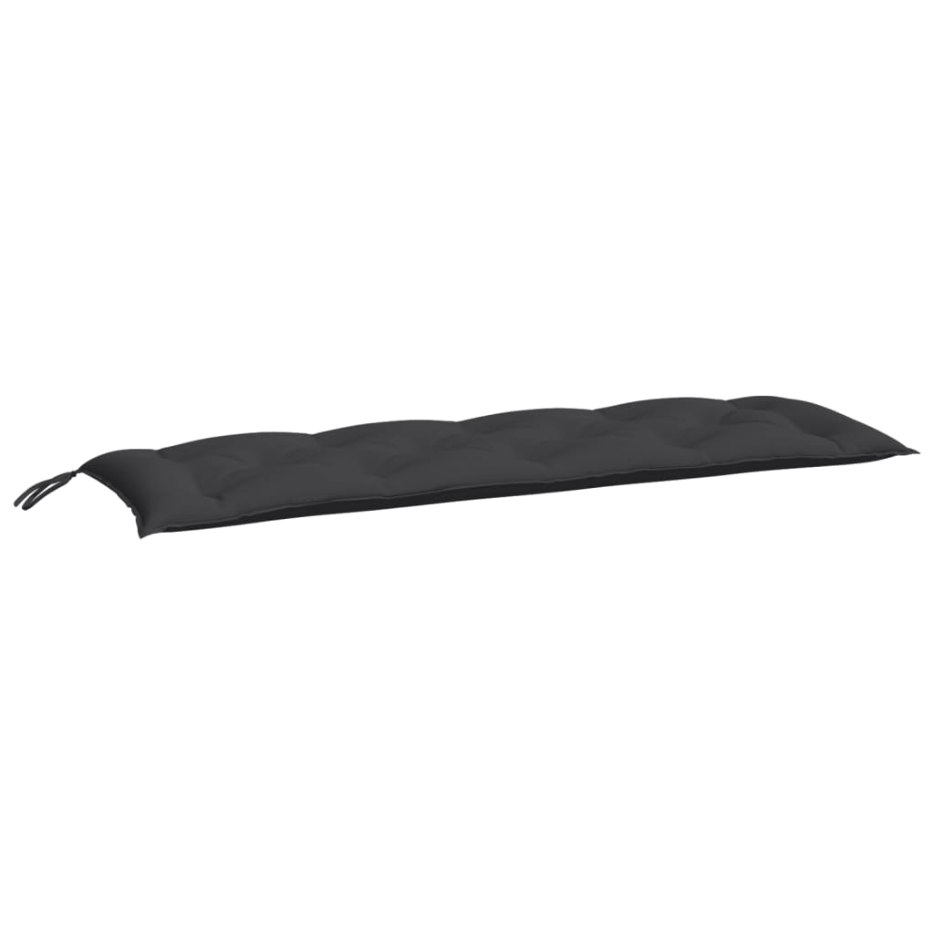 VidaXL Gartenbankkissen 150x50x7 cm Oxford-Gewebe Schwarz
