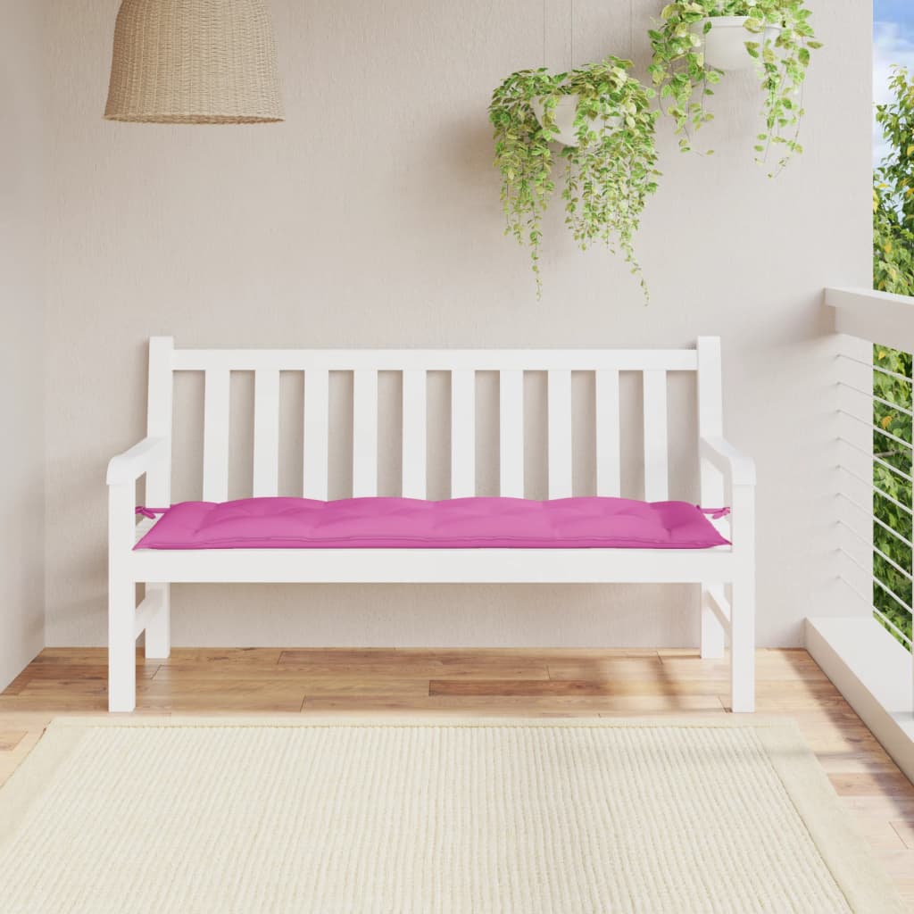 VidaXL Gartenbankkissen 150x50x7 cm Oxford-Gewebe Rosa