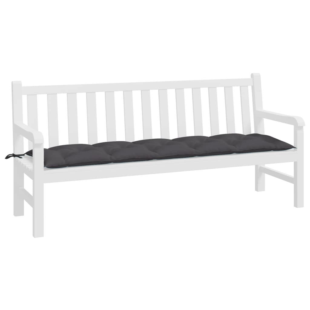 VidaXL Gartenbankkissen 180x50x7 cm Oxford-Gewebe Anthrazit