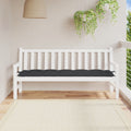 VidaXL Gartenbankkissen 180x50x7 cm Oxford-Gewebe Schwarz