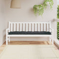 VidaXL Gartenbankkissen 180x50x7 cm Oxford-Gewebe, Karomuster, Schwarz