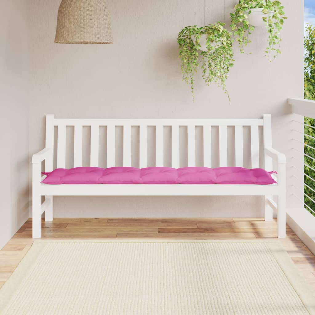 VidaXL Gartenbankkissen 180x50x7 cm Oxford-Gewebe Rosa