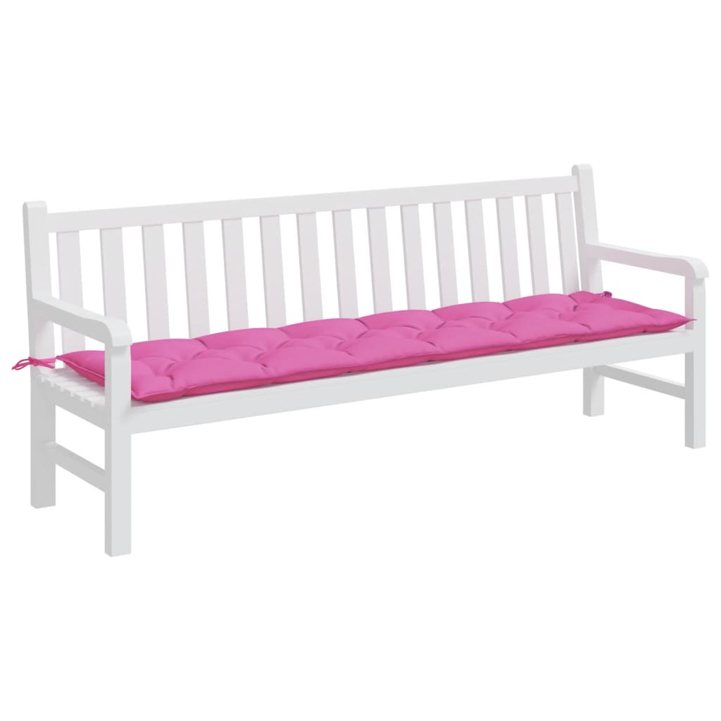 VidaXL Gartenbankkissen 200x50x7 cm Stoff Rosa