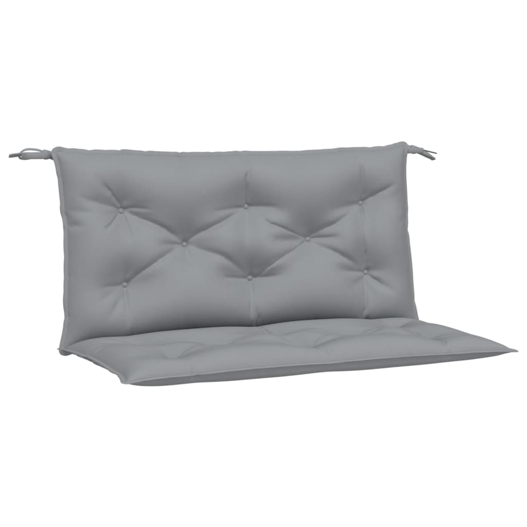 VidaXL Gartenbankkissen, 2 Stück, 100 x 50 x 7 cm, Oxford-Gewebe, Grau