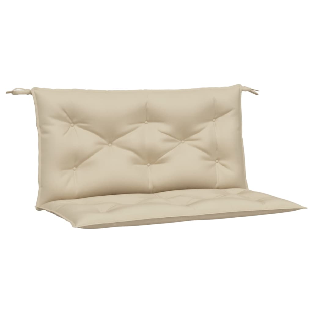 VidaXL Gartenbankkissen, 2 Stück, 100 x 50 x 7 cm, Oxford-Gewebe, Beige
