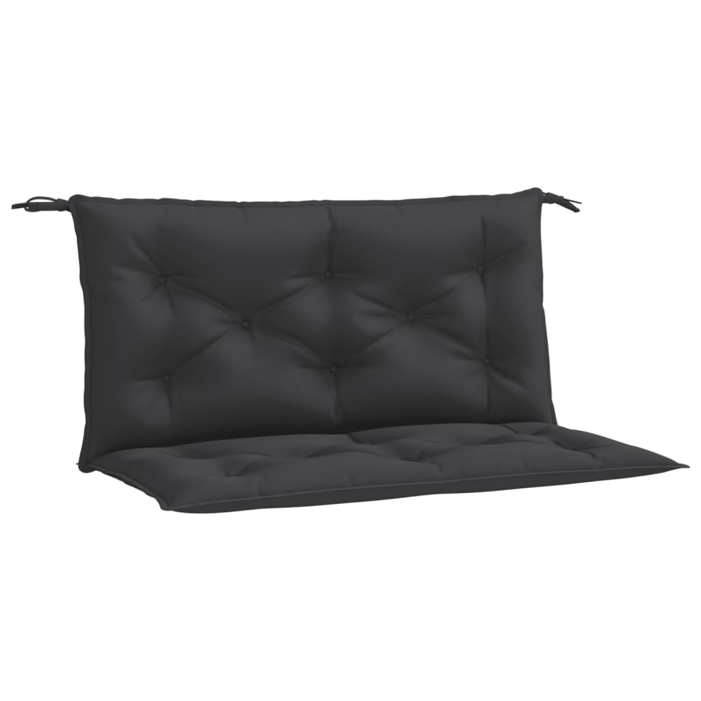 VidaXL Gartenbankkissen, 2 Stück, 100 x 50 x 7 cm, Oxford-Gewebe, Schwarz