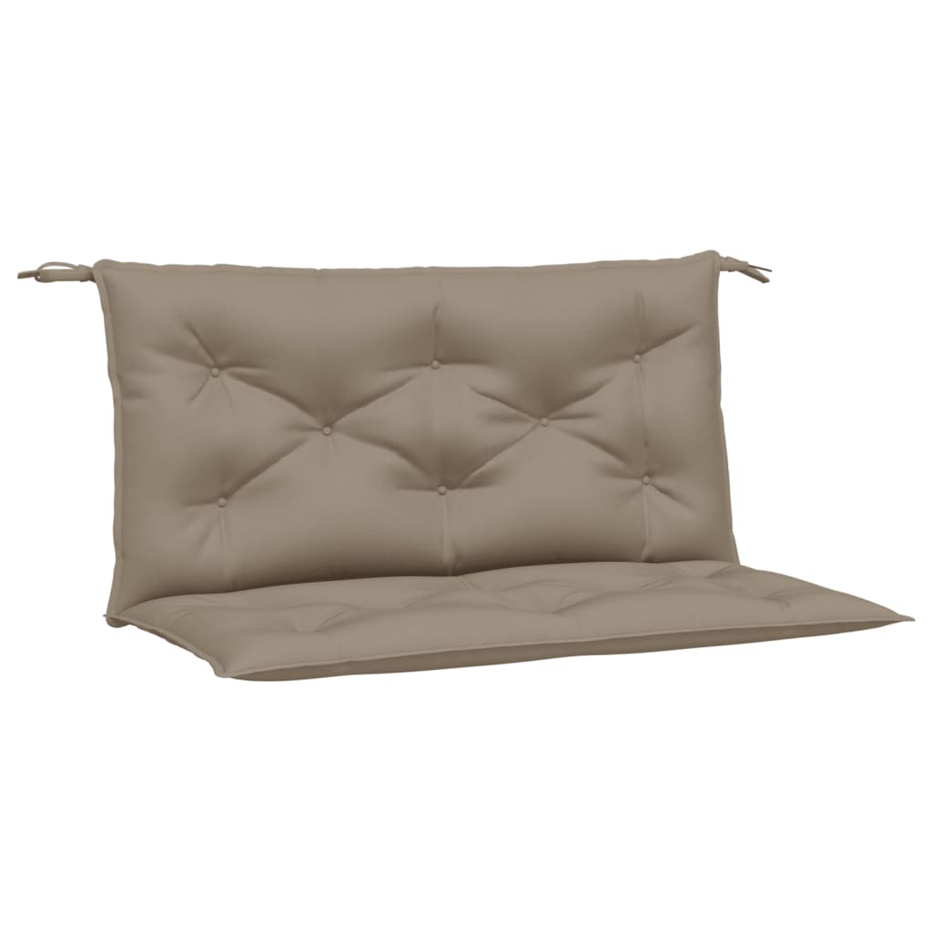 VidaXL Gartenbankkissen, 2 Stück, 100 x 50 x 7 cm, Oxford-Gewebe, Taupe