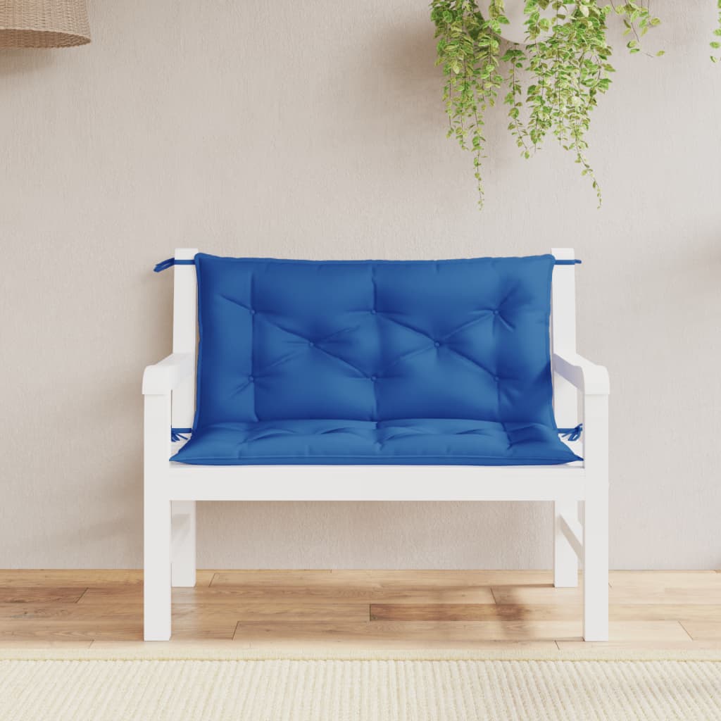 VidaXL Gartenbankkissen, 2 Stück, 100 x 50 x 7 cm, Oxford-Gewebe, Königsblau