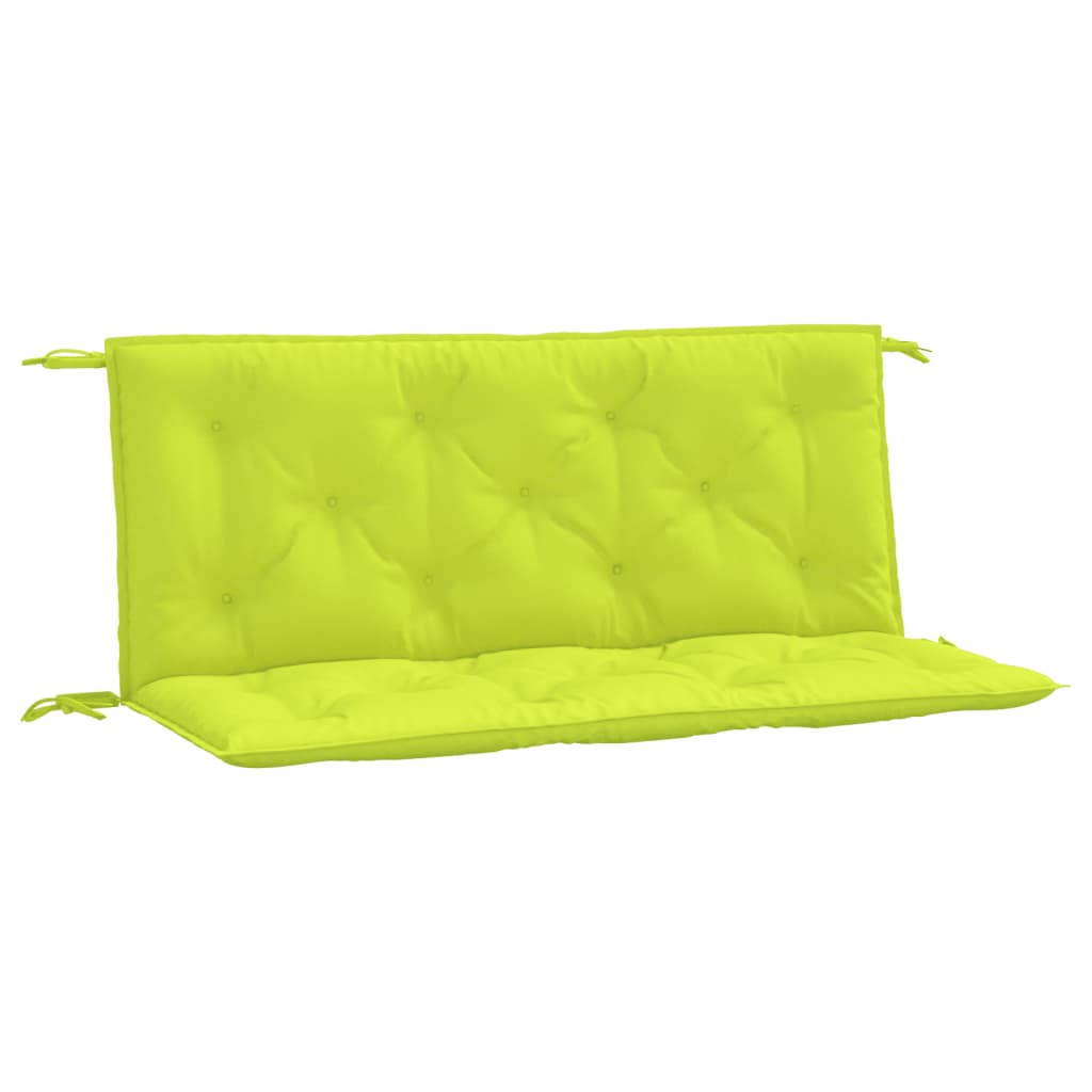VidaXL Gartenbankkissen, 2 Stück, 120 x 50 x 7 cm, Oxford-Gewebe, Hellgrün