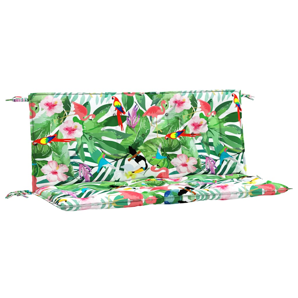 VidaXL Gartenbankkissen, 2 Stück, 120 x 50 x 7 cm, Stoff, mehrfarbig