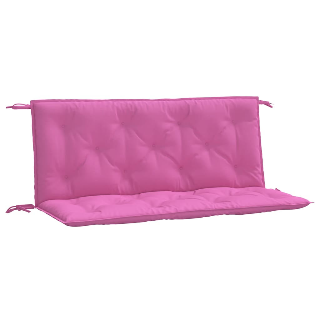 VidaXL Gartenbankkissen, 2 Stück, 120 x 50 x 7 cm, Stoff, Rosa