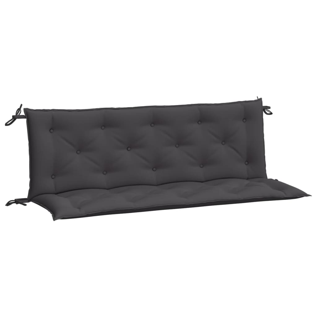 VidaXL Gartenbankkissen, 2 Stück, 150 x 50 x 7 cm, Oxford-Gewebe, Anthrazit
