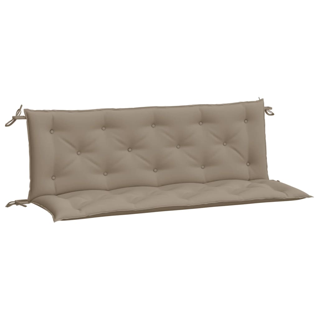 VidaXL Gartenbankkissen, 2 Stück, 150 x 50 x 7 cm, Oxford-Gewebe, Taupe