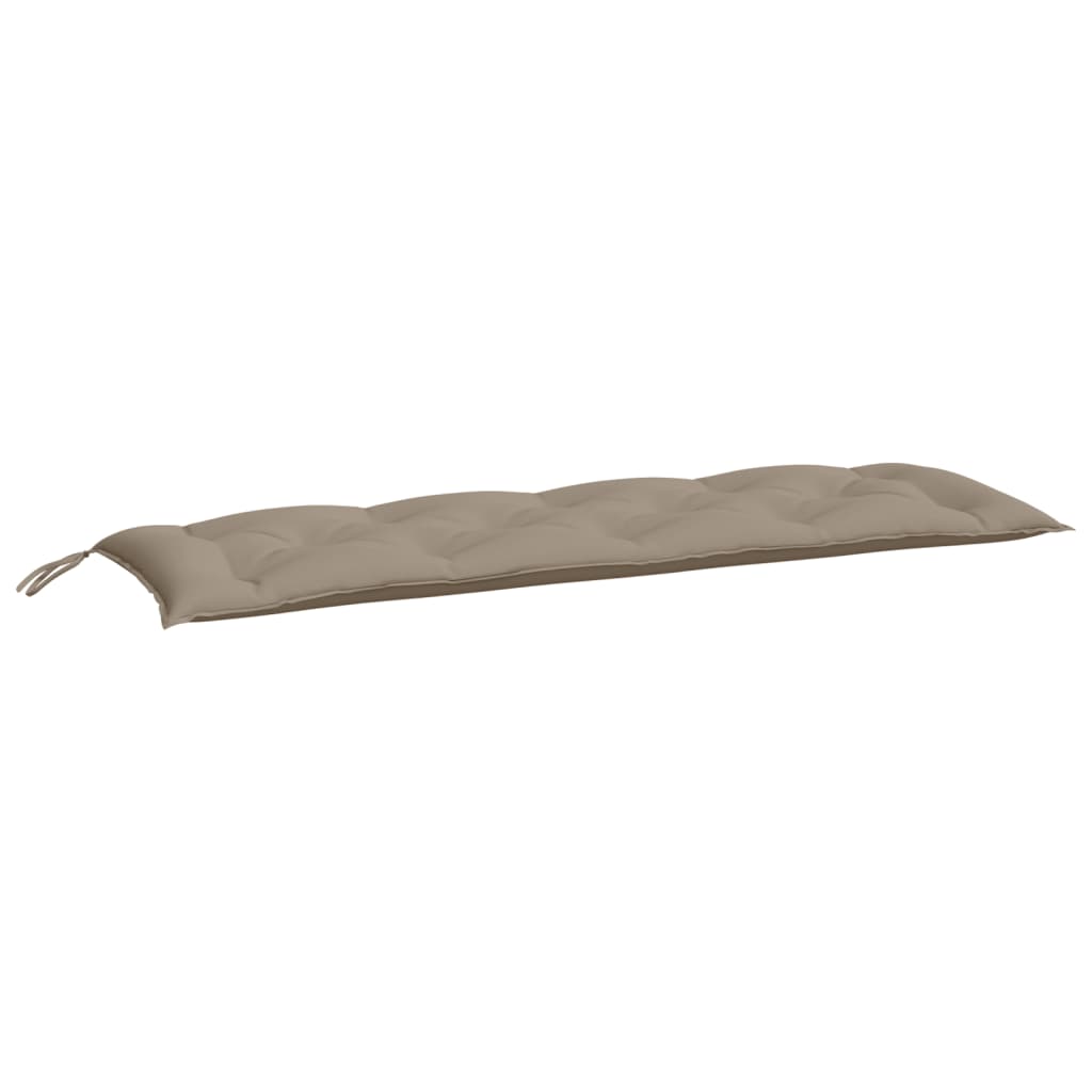 VidaXL Gartenbankkissen, 2 Stück, 150 x 50 x 7 cm, Oxford-Gewebe, Taupe