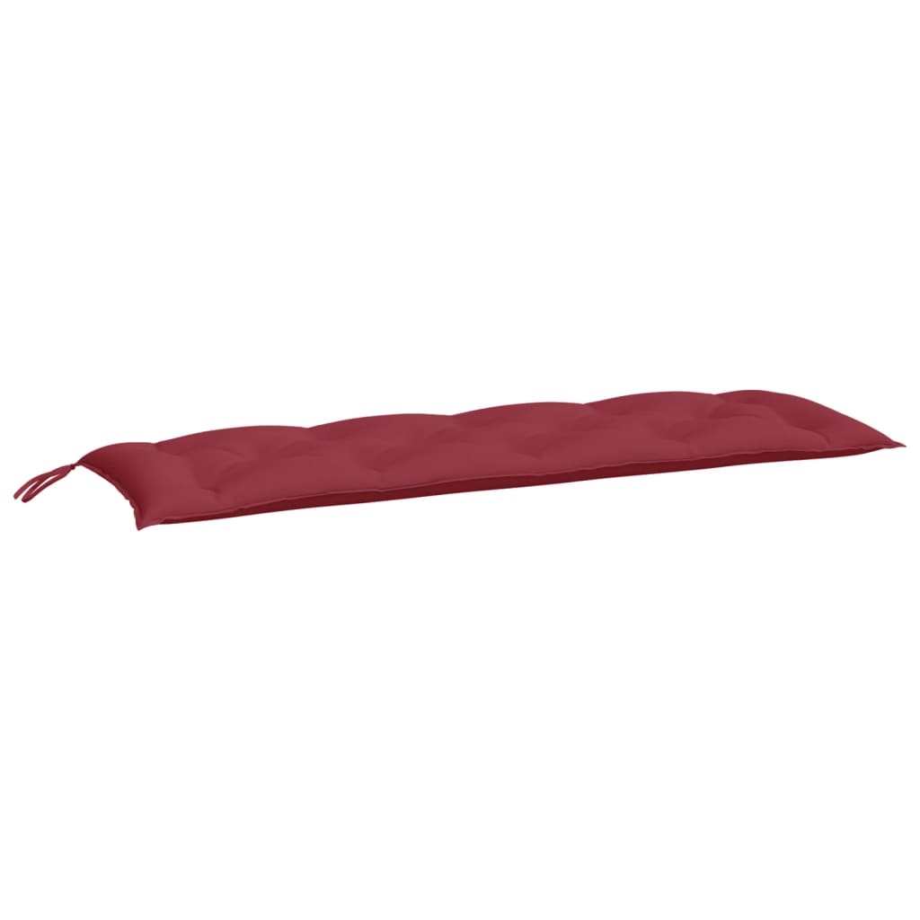 VidaXL Gartenbankkissen, 2 Stück, 150 x 50 x 7 cm, Oxford-Gewebe, Weinrot