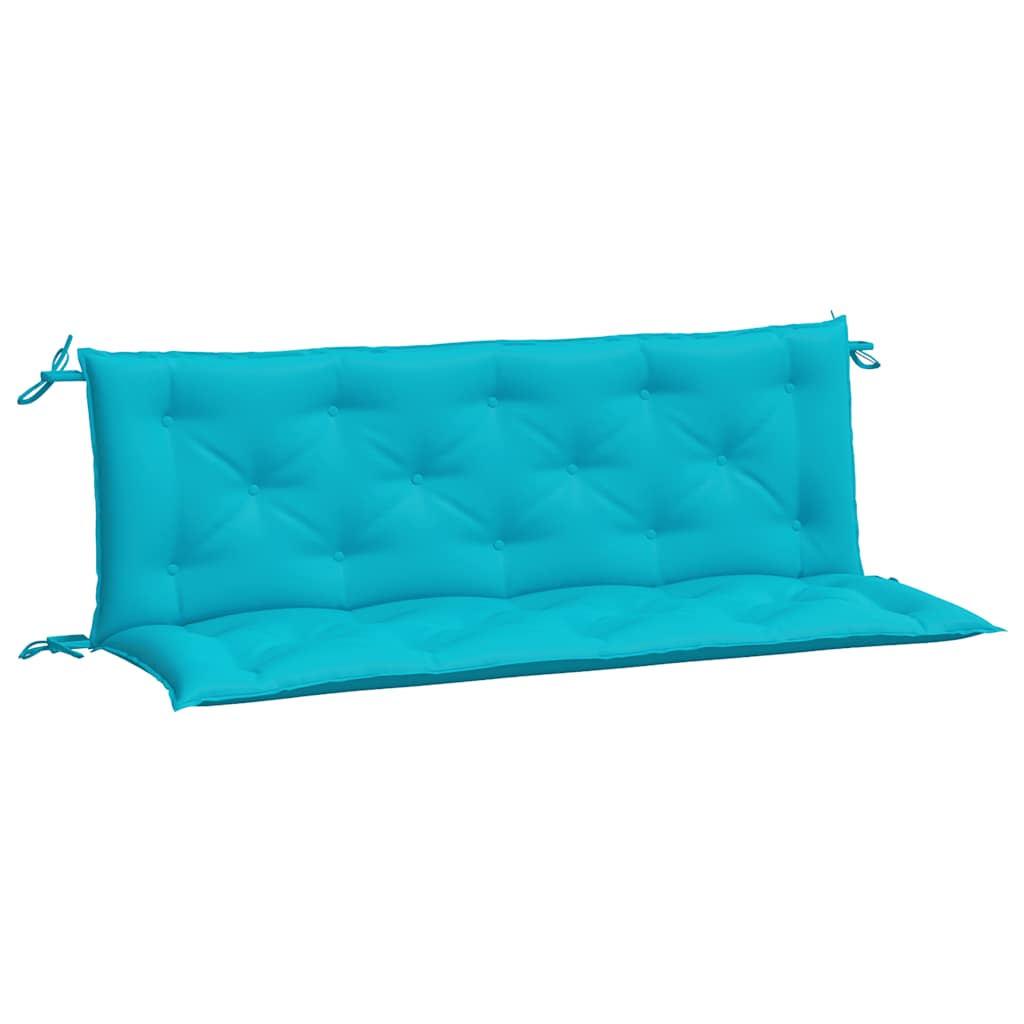 VidaXL Gartenbankkissen, 2 Stück, 150 x 50 x 7 cm, Stoff, Türkis