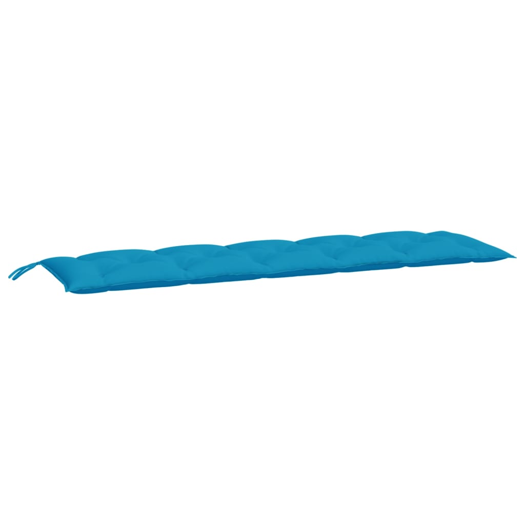 VidaXL Gartenbankkissen, 2 Stück, 180 x 50 x 7 cm, Oxford-Gewebe, Hellblau
