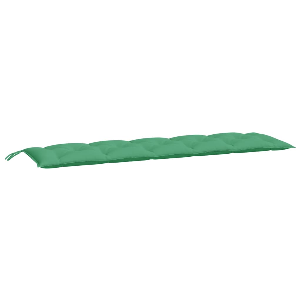 VidaXL Gartenbankkissen, 2 Stück, 180 x 50 x 7 cm, Oxford-Gewebe, Grün