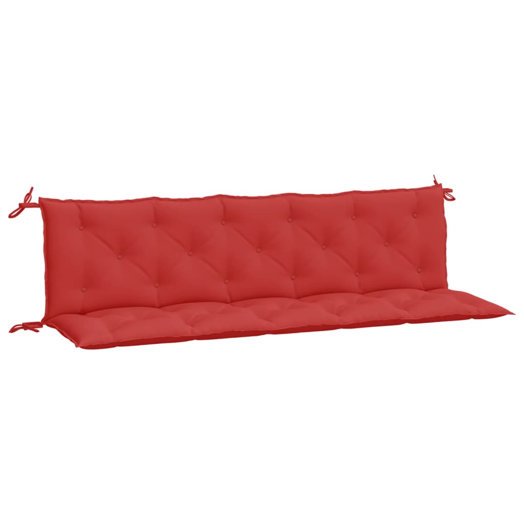 VidaXL Gartenbankkissen, 2 Stück, 180 x 50 x 7 cm, Oxford-Gewebe, Rot