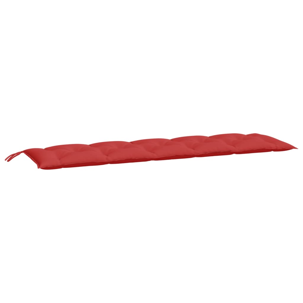 VidaXL Gartenbankkissen, 2 Stück, 180 x 50 x 7 cm, Oxford-Gewebe, Rot