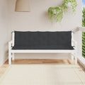 VidaXL Gartenbankkissen, 2 Stück, 180 x 50 x 7 cm, Oxford-Gewebe, Schwarz