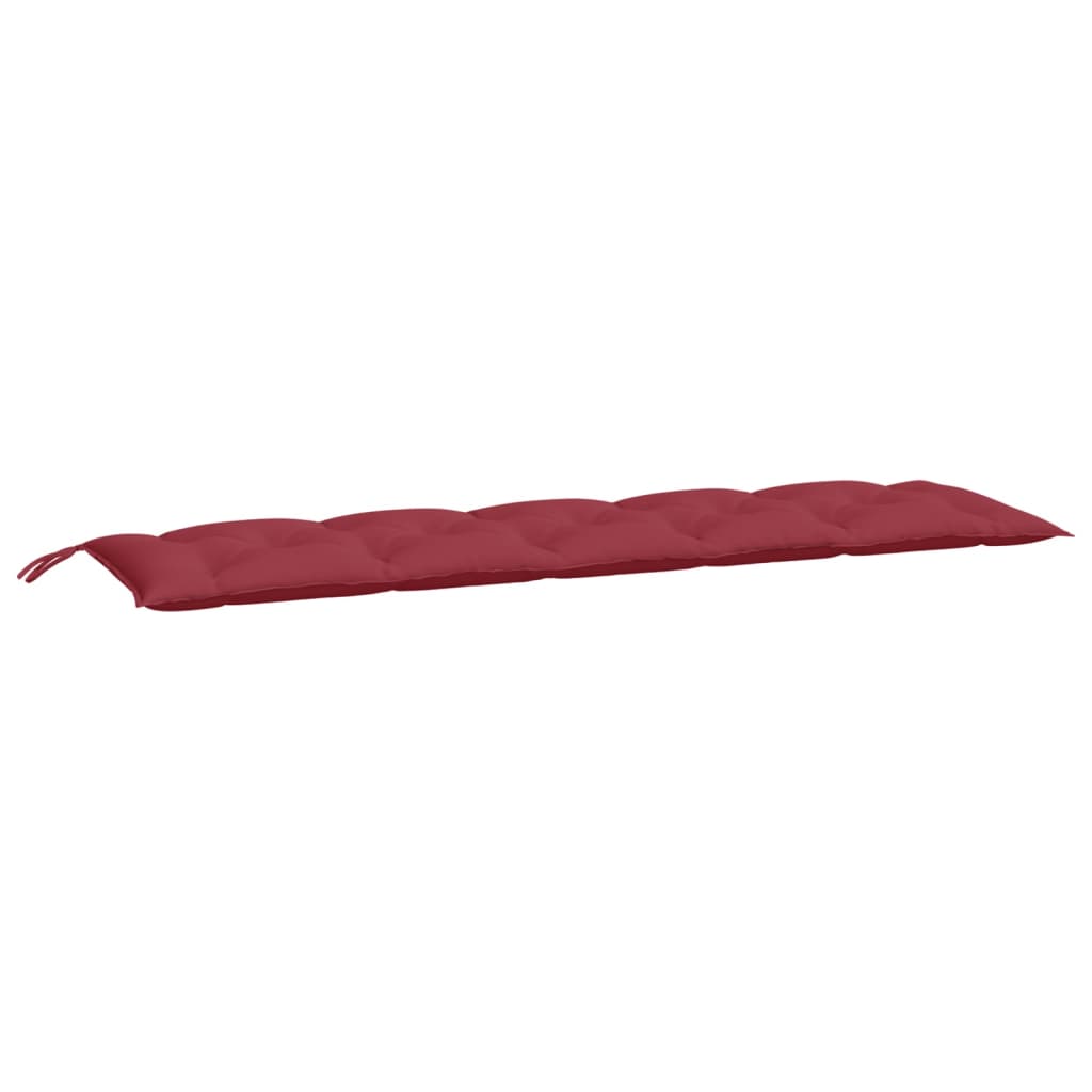 VidaXL Gartenbankkissen, 2 Stück, 180 x 50 x 7 cm, Oxford-Gewebe, Weinrot