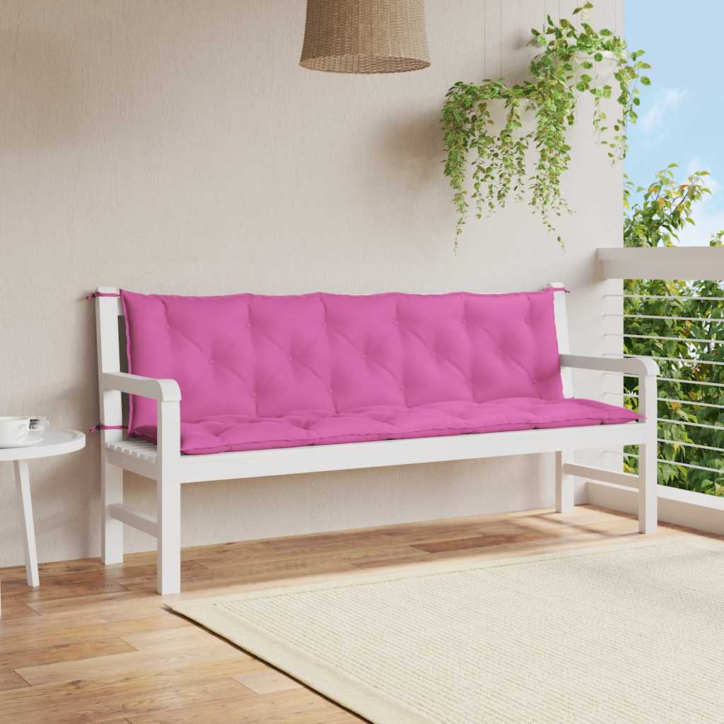 Vidaxl tuinbankkussens 2 st oxford stof roze