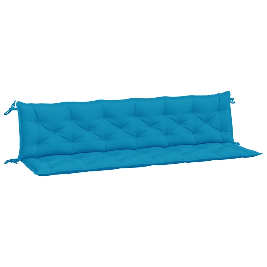 VidaXL Gartenbank Kissen 2 ST 200x50x7 cm Oxford Stoff hellblau