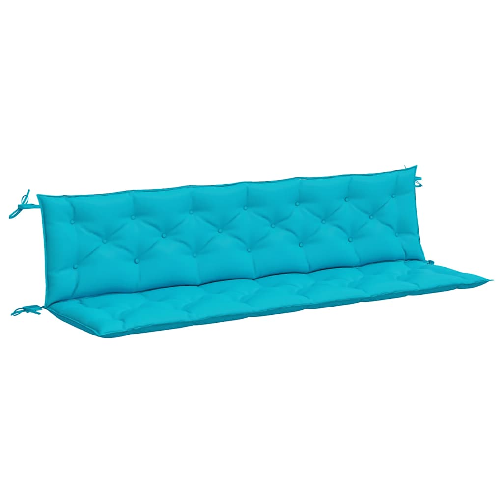 VidaXL Gartenbank Kissen 2 ST 200x50x7 cm Stoff Türkis