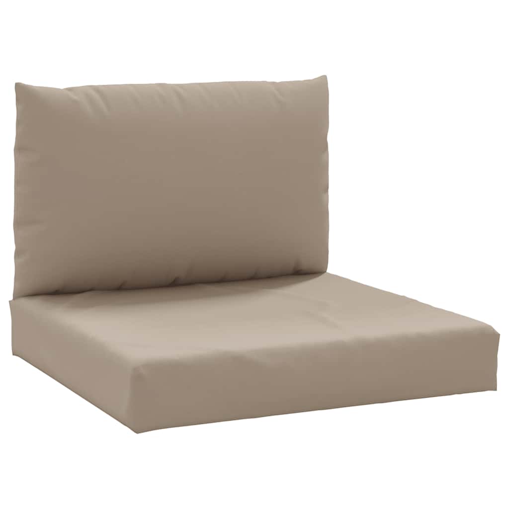VidaXL Palettenkissen, 2 Stück, Oxford-Gewebe, taupe