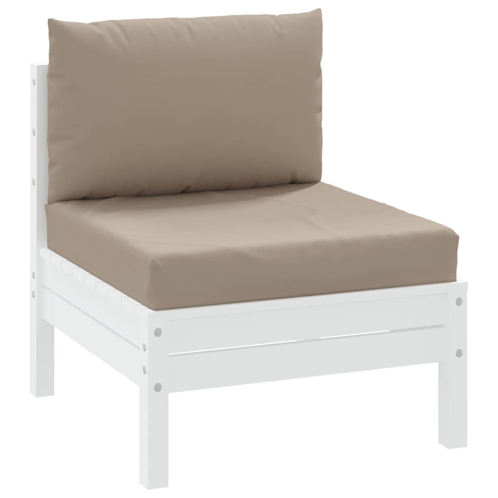 VidaXL Palettenkissen, 2 Stück, Oxford-Gewebe, taupe