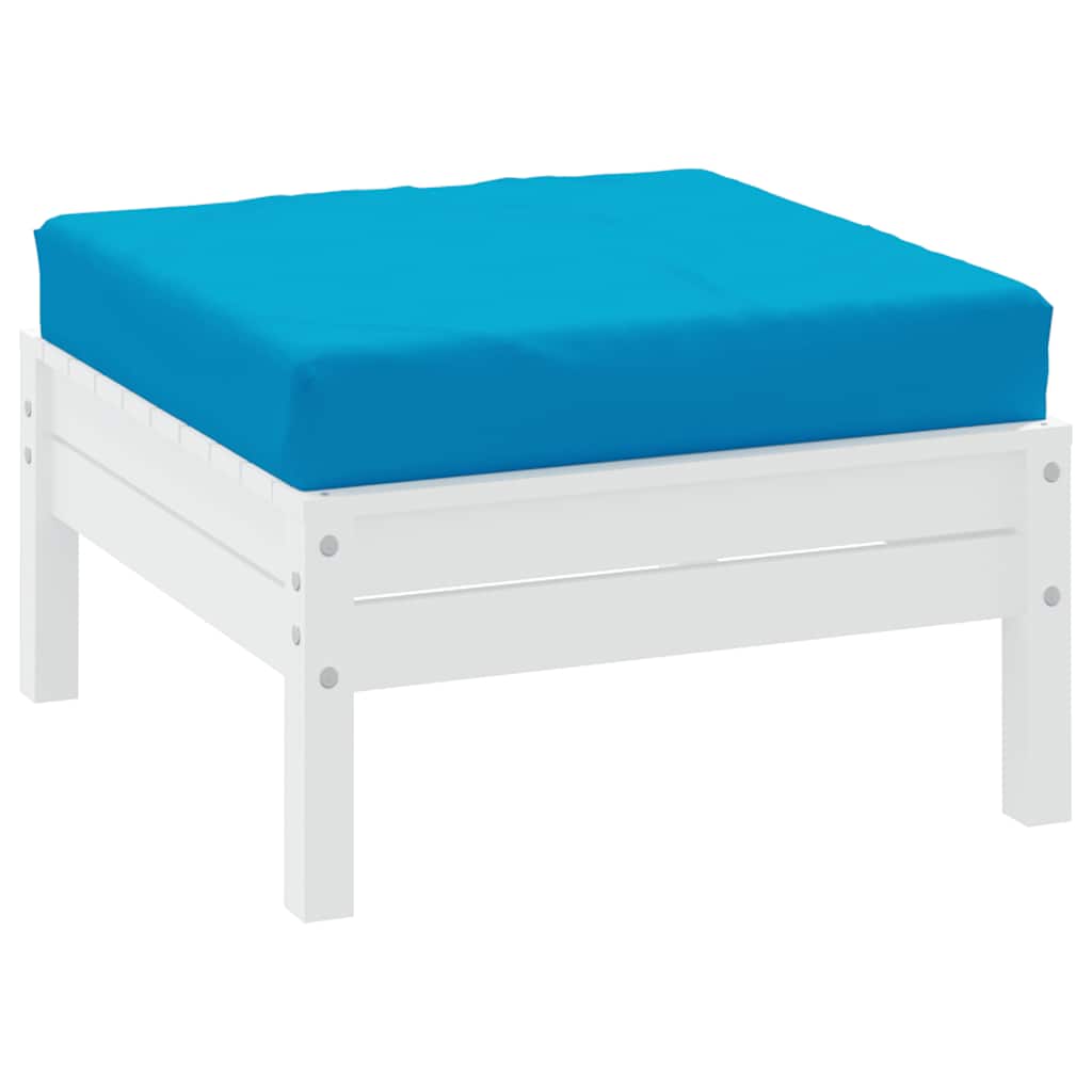 Vidaxl palletkussen 60x60x9,5 cm oxford stof lichtblauw