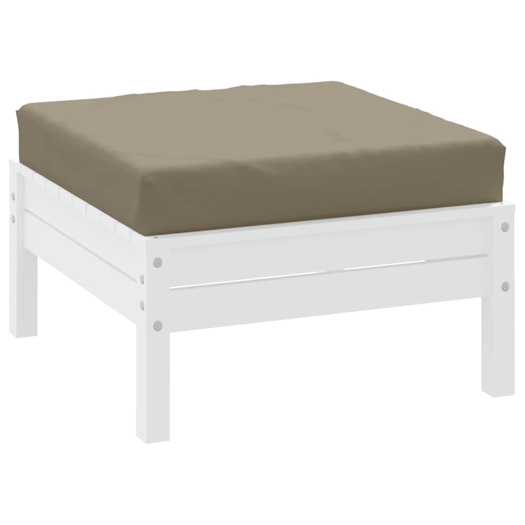 Vidaxl palletkussen 60x60x9,5 cm oxford stof taupe