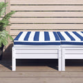 VidaXL Palettenkissen, gestreift, 60 x 60 x 8 cm, Oxford-Gewebe, blau-weiß