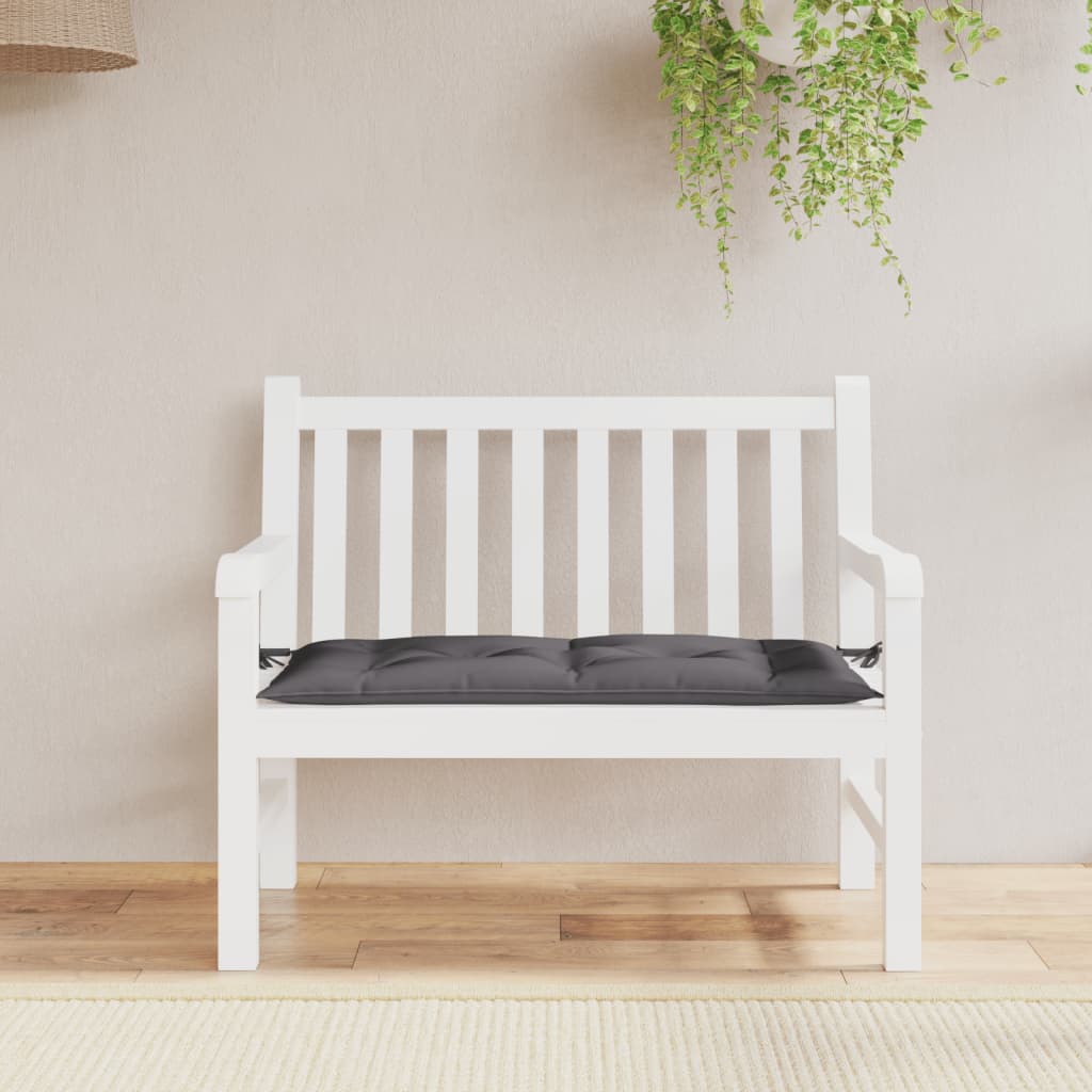 VidaXL Gartenbankkissen 110x50x7 cm Oxford-Gewebe Anthrazit