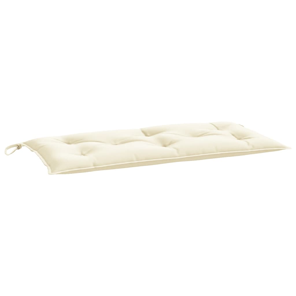 VidaXL Gartenbankkissen 110x50x7 cm Oxford-Gewebe Cremeweiß