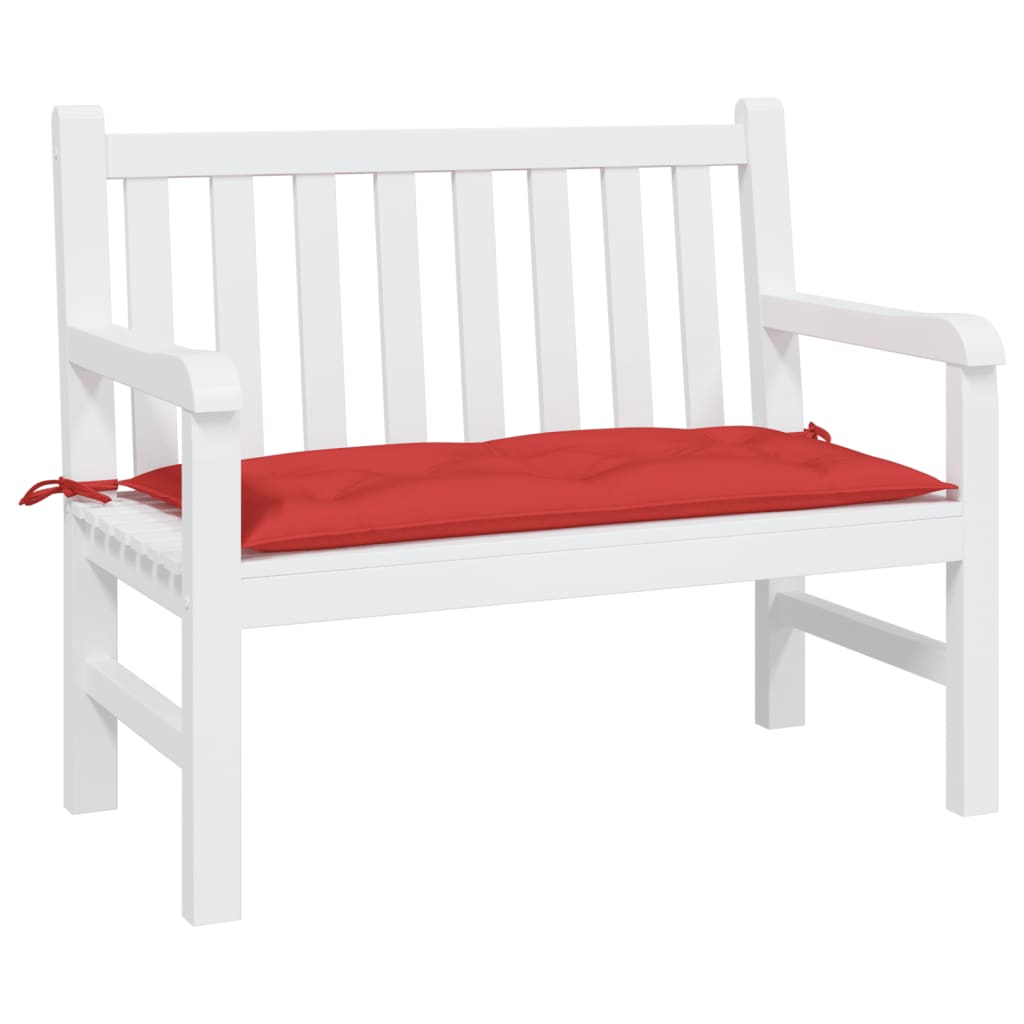 VidaXL Gartenbankkissen 110x50x7 cm Oxford-Gewebe Rot