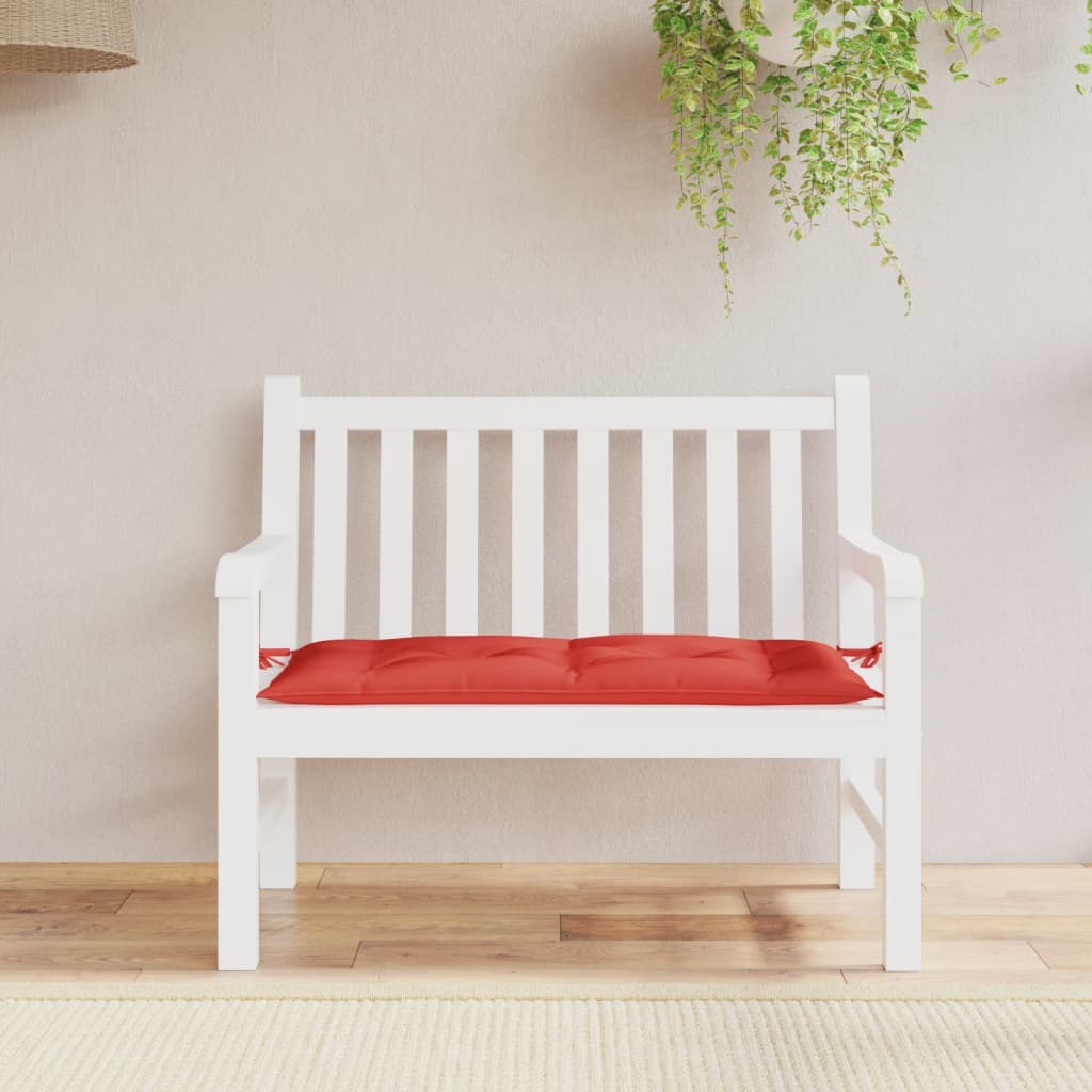 VidaXL Gartenbankkissen 110x50x7 cm Oxford-Gewebe Rot