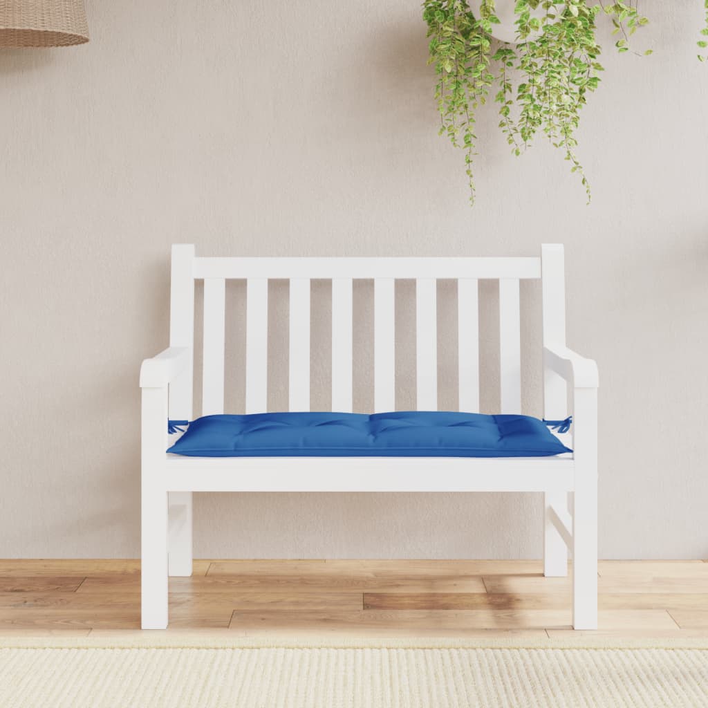 VidaXL Gartenbankkissen 110x50x7 cm Stoff Blau