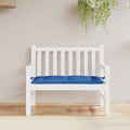 Vidaxl tuinbankkussen 110x50x7 cm stof blauw